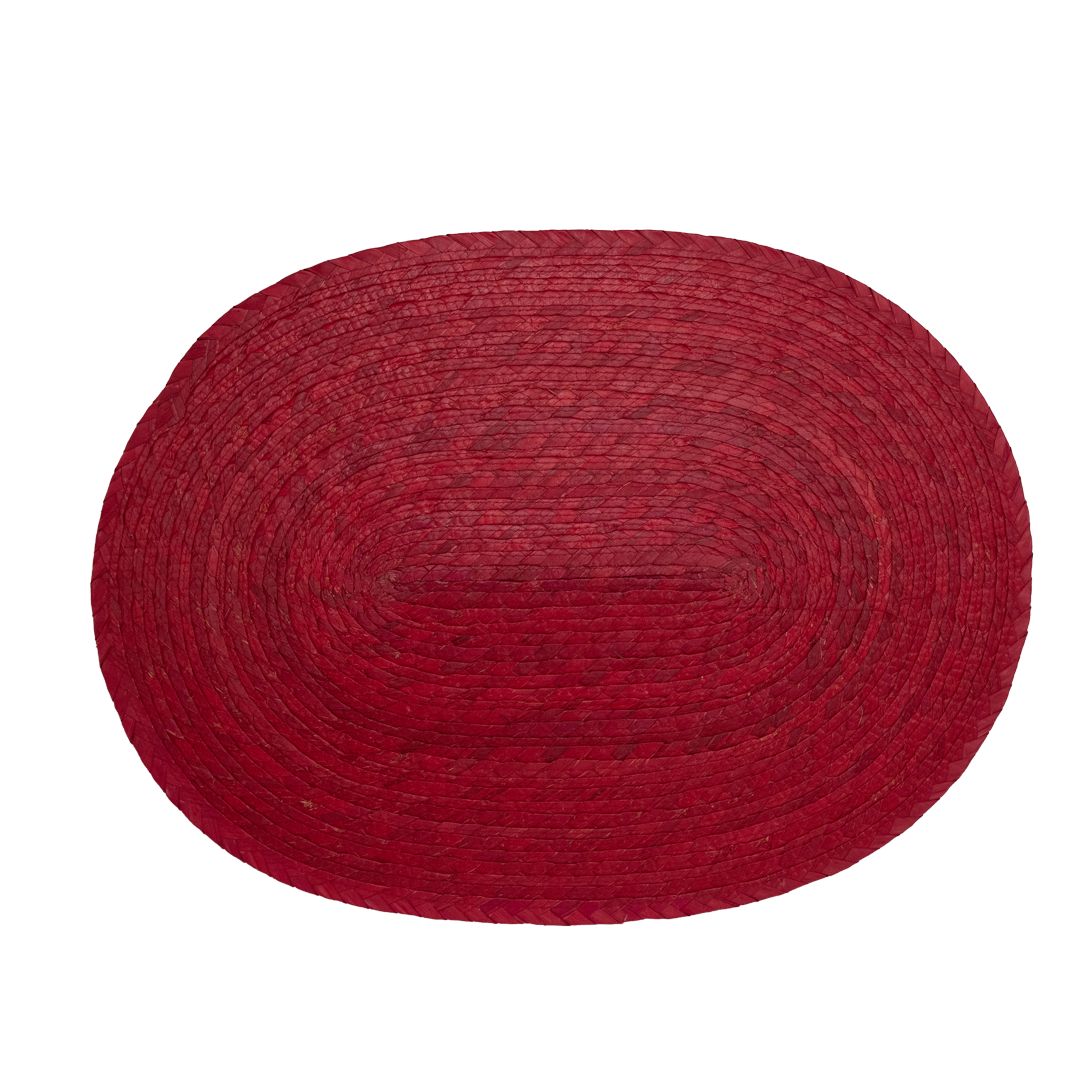Mantel individual plástico rojo Pic 44x28cm